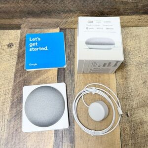 Google Home Mini Smart Speaker with Google Assistant White Gray